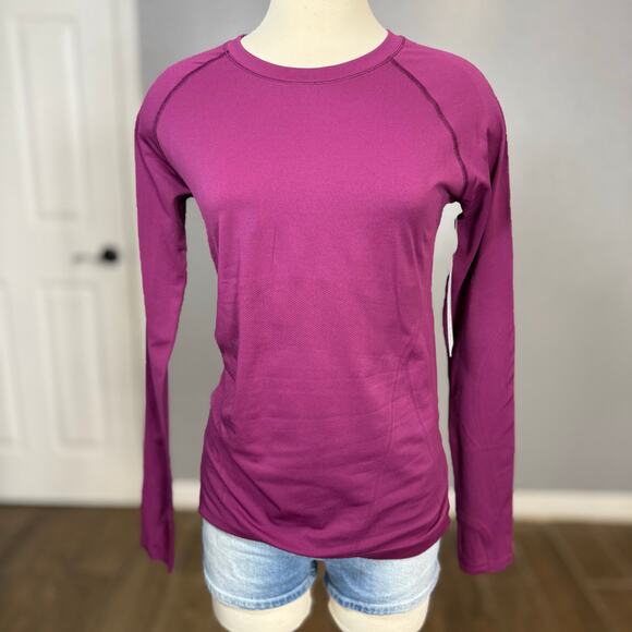 Athleta Tops - NWT Athleta Momentum Seamless Long Sleeve Top, Purple, M